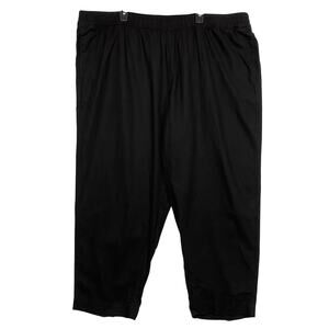 Old Navy Black Linen Blend High Rise Straight Leg Comfort Pants Size 3X NWT